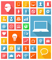 Image showing Web and Soft Icon set