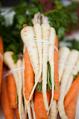 Image showing Fresh carrots