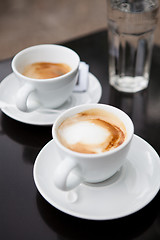 Image showing Two cups of coffee