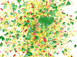 Image showing hearts firework