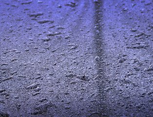 Image showing Raindrops on marble