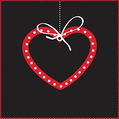 Image showing Cute vector background with  heart