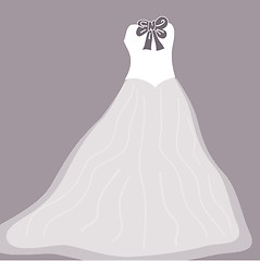 Image showing Wedding background with dress