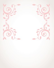 Image showing Vintage vector frame on  beautiful background