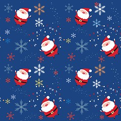 Image showing Seamless pattern with santa