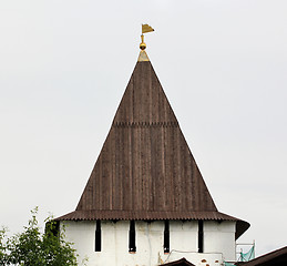 Image showing Fortress tower at the monastery