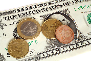 Image showing Euro dollar exchange