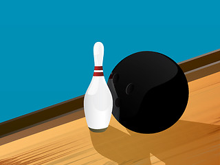 Image showing Bowling illustration