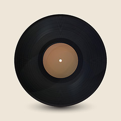 Image showing Realistic vintage record