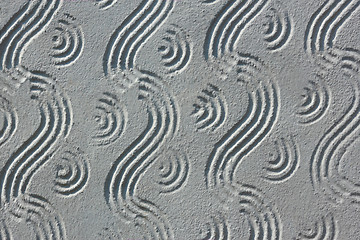 Image showing Concrete stucco wall close up