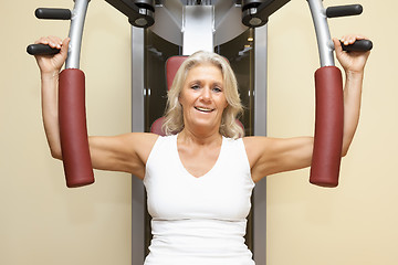 Image showing fitness mature woman