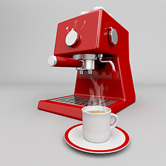 Image showing Hot espresso