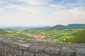 Image showing Panoramic view of the German castle Reussenstein