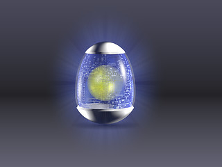 Image showing hight technology Easter egg