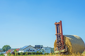 Image showing straw bale