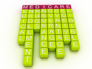 Image showing Medicare Word Cloud Concept with great terms such as health