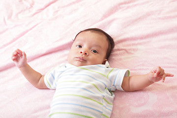 Image showing Newborn baby portrait 
