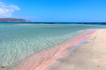 Image showing Elafonisi pink beach