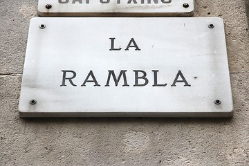 Image showing Rambla, Barcelona