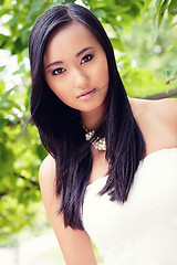 Image showing attractive young asian woman beauty portrait 