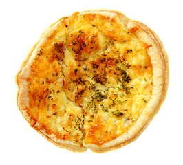 Image showing Savoury quiche from above