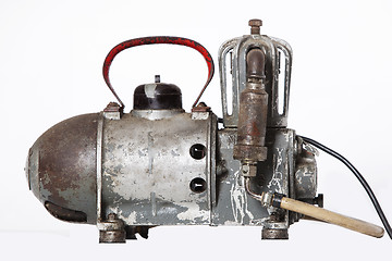 Image showing Old oil compressor