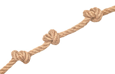 Image showing rope with knots