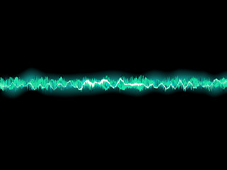 Image showing Abstract blue waveform. EPS 8