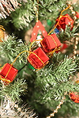 Image showing closeup of christmas decorations 