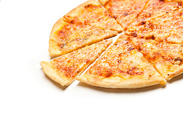 Image showing four cheese pizza