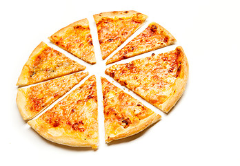 Image showing four cheese pizza