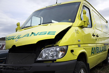 Image showing Wrecked Ambulance