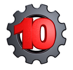 Image showing number ten