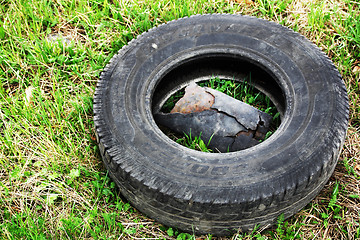 Image showing Disposed Tyre