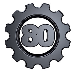 Image showing number eighty