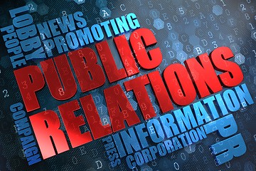 Image showing Public Relations. Wordcloud Concept.