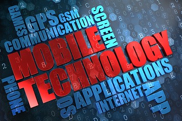 Image showing Mobile Technology. Wordcloud Concept.