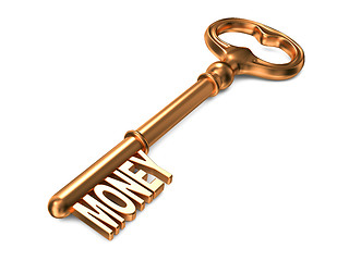 Image showing Money - Golden Key.