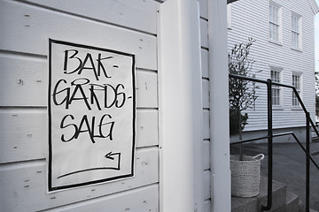 Image showing Backyard Sale