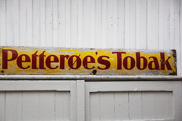 Image showing Tobacco Sign