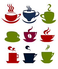 Image showing Coffee cups set