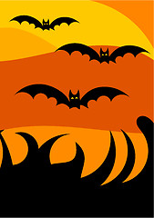 Image showing Halloween bats