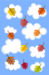 Image showing Cloudy autumn sky