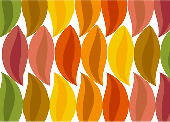 Image showing Autumnal leaf background