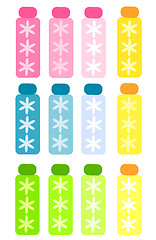 Image showing Colorful bottles