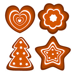 Image showing Gingerbread cookies vector