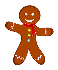 Image showing Gingerbread man dressed