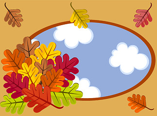 Image showing Autumnal cartoon landscape