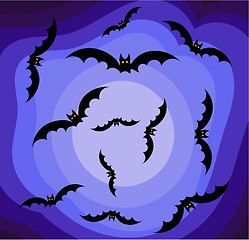 Image showing Halloween sky vector