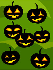 Image showing Jack o' lanterns